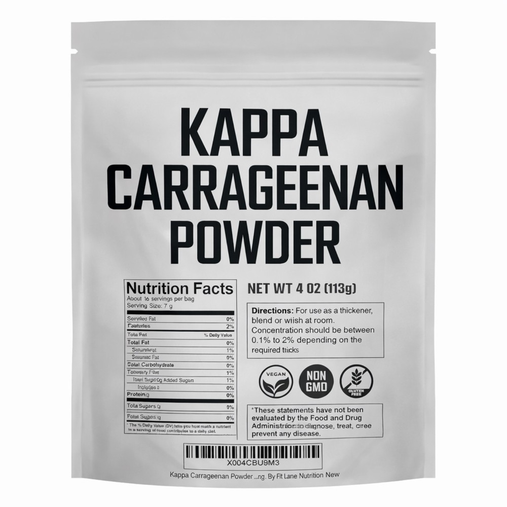 Kappa Carrageenan Powder, for Vegan Cheese, Non-GMO. Refined Food Grade 4 oz Bag