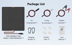 30W Solar Panel 12V Trickle Charger Battery Charger Kit Maintainer Boat Car RV