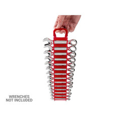 14-Tool Stubby Combination Wrench Holder (Red)