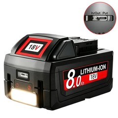 For Milwaukee for M18 18V 12.0Ah Extended Lithium 48-11-1880 Battery & Charger