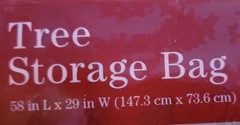 58 In X 29 In Red Tree Storage Bag Fir Christmas Trees Up To 9 Ft Tall