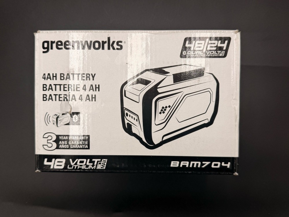 Greenworks 48V/24 Dual Volt 4AH Battery (BAM704) – READ Description
