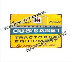 IH Cub Cadet tractor farm lawn garden equipment metal tin sign corporate art