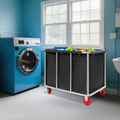 Commercial Laundry Cart with Wheels, Laundry Cart, Laundry Cart?for Home Hotel