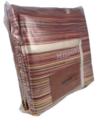 Missoni Milano Jill New King Pillowcases Pair Multicolor Stripe 65×100 cm Italy