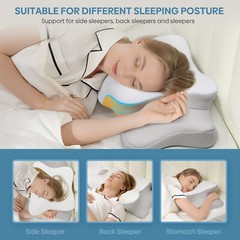 Neck Pillow Soft Cervical Pillow For Neck And Shoulder Pain Memory Foam Pillows