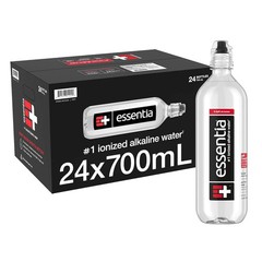 Essentia Ionized Alkaline Water Sports Cap, 700ml (Pack of 24)
