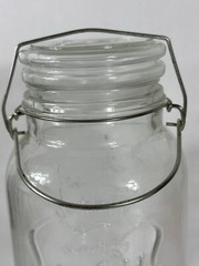 Glass Beverage Dispenser 2 Gallon with Glass Clamp Lid Hand-Wash Only