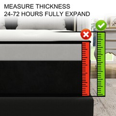 12″ 14″ Gel Memory Foam Mattress Twin Full Queen King Hybrid Spring Bed In A Box