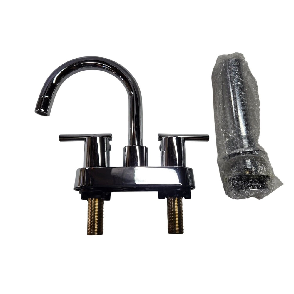 Signature Hardware 418157 Lindo 1.2 GPM Centerset Bathroom Faucet – Chrome