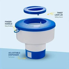 Heavy Duty 7″ Pool Floating Chemical Dispenser Floater for 3″ Chlorine Tablets
