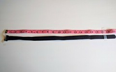12pc Black Nylon Hook&Loop Fasteners/Straps/Cable Ties,Adjustable,8″/16″/20″,NEW