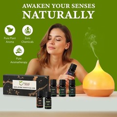 100% Pure Essential Oil Gift Set of 6 | Origin India (10ml each)
