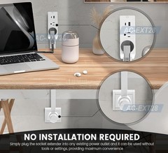 AC Outlet Extender Stick – Electrical Socket Extension For Tight & Hidden Areas