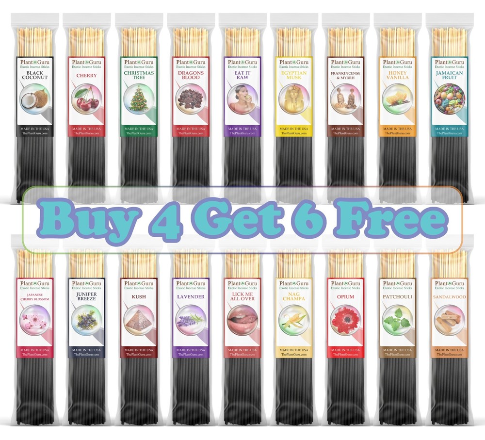 100 Incense Sticks 7″ Bulk Pack Wholesale Hand Dipped Mix Match Variety Lot