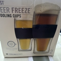 Host Beer Freeze Cooling Cups, 16oz Frozen Mugs, Freezable,Perfect Gift Idea New