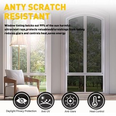 One Way Mirror Window Film Heat UV Reflective Privacy Tint Foil for Home Office