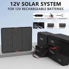 30W Solar Panel 12V Trickle Charger Battery Charger Kit Maintainer Boat Car RV