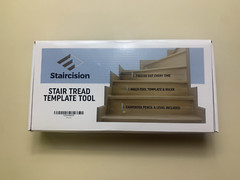 Staircision Stair Tread Template Tool – Stair Gauge Set with Pencil + Level