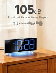 Loud Alarm Clocks for Heavy Sleepers,Adults,Kids,Teens,Large Digital Display,…