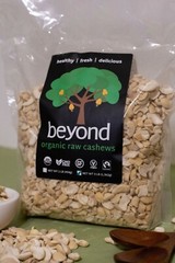 RAW ORGANIC CASHEW HALVES & PIECES -3 LB by beyond (Non-GMO, Fairtrade, Vegan)