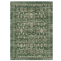 Vintage Green 8×10 Area Rug Non Slip Machine Washable Distressed Oriental Rug