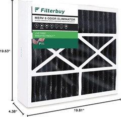 Filterbuy 20x20x5 Air Filters, Odor Eliminator AC Furnace for Trion Air Bear