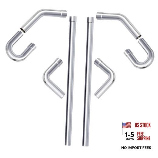 Mandrel Bends 8 Pcs, 2.5 Inches DIY Custom 2.5inch Mixed 8PCS Mild Steel
