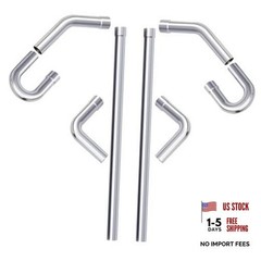 Mandrel Bends 8 Pcs, 2.5 Inches DIY Custom 2.5inch Mixed 8PCS Mild Steel