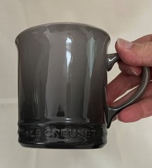 Le Creuset Flint Gray Ombre Choix Stoneware Coffee Mugs Set of 2 – 400mi~ 14 oz