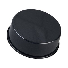 10in Round Enamel Non-Stick Cake Pan Scratch Resistant Easy Clean Oven Safe Gray