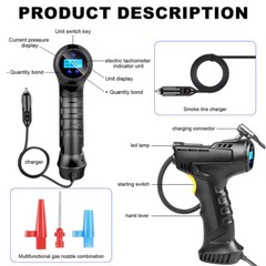 150PSI Tire Inflator Car Air Pump Compressor Digital Electric Portable Auto 12V