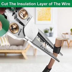 8 In 1 Wire Stripper Wire Stripping Tool with Voltage Tester Cable Cutters US