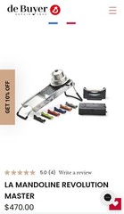 DE BEYER La Mandoline Revolution Williams-Sonoma Dicing Mandoline BASE ONLY $470