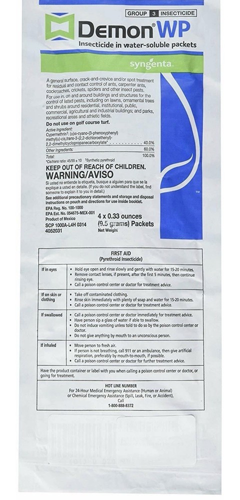Syngenta Demon WP Insecticide SAME-DAY SHIPPING
