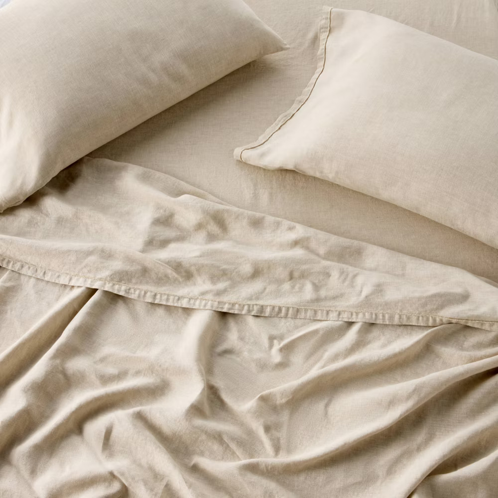 Full 100% Linen Sheet Set Natural – Casaluna