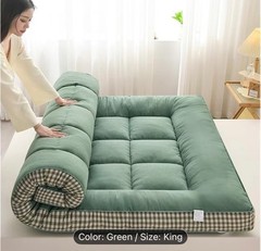 Portable Rollable Tatami Futon Mattress, Ideal for Floor Sleeping, Guest Beds