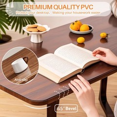 Clear Table Cover Protector 1.5mm Thick PVC Clear Table Protector Rectangle