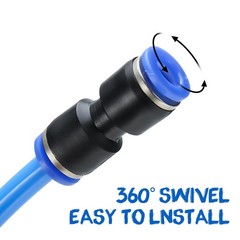 NORJIN 100ft 10mm OD 6.5mm ID Polyurethane PU Air – 100ft/30m, Blue