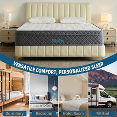 Queen Mattress 12 Inch Queen Size Mattresses in a Box Memory Foam Hybrid Bed Mat