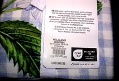 WILLIAMS SONOMA HYDRANGEA GINGHAM NAPKINS 100% COTTON TWILL SET OF 4 FOUR NWTAG