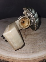 Laurel Leaf Pumpkin Wallflower Plug Bath & Body Works Nickel Silver