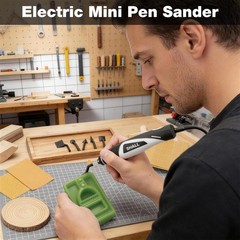 SHALL Mini Rotary Tool Detail Sander Grinder Small Grinding Pen Set 12V