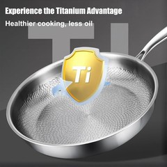 Titanium Hammered Pan Pro Multifunctional Scratch-Resistant Non Stick ( No Lid )