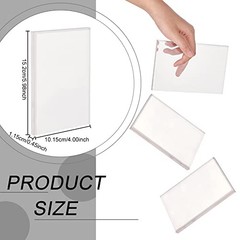 Acrylic Beveled Display Base 6″x 4″x 0.5″(LxWxH) Clear Beveled Rectangular