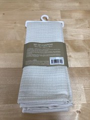 New Noritake Colorwave Collection Set Of 2 Napkins 19 In X 19 In Cream