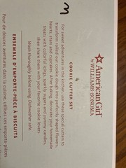 American Girl Cookie Cutter Set of 4 By Williams -Sonoma. 8 Years +