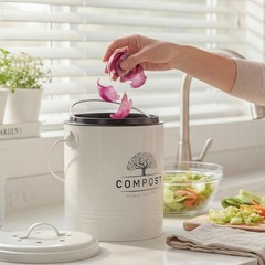 Countertop Compost Bin 1.3 Gal -Includes Inner Bucket Liner and Carbon Filter