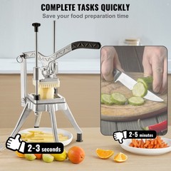 VEVOR Commercial Vegetable Cutter Chopper 1/2/1/4/3/8inch Fruit Vegetable Dicer