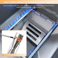 Flavorizer Bars and Grill Burner for Weber Spirit I II 200 Series E210 E220 S210